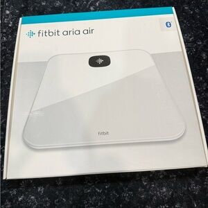 fitbit Aria Air White Bluetooth Scale - Sleek Glass Top